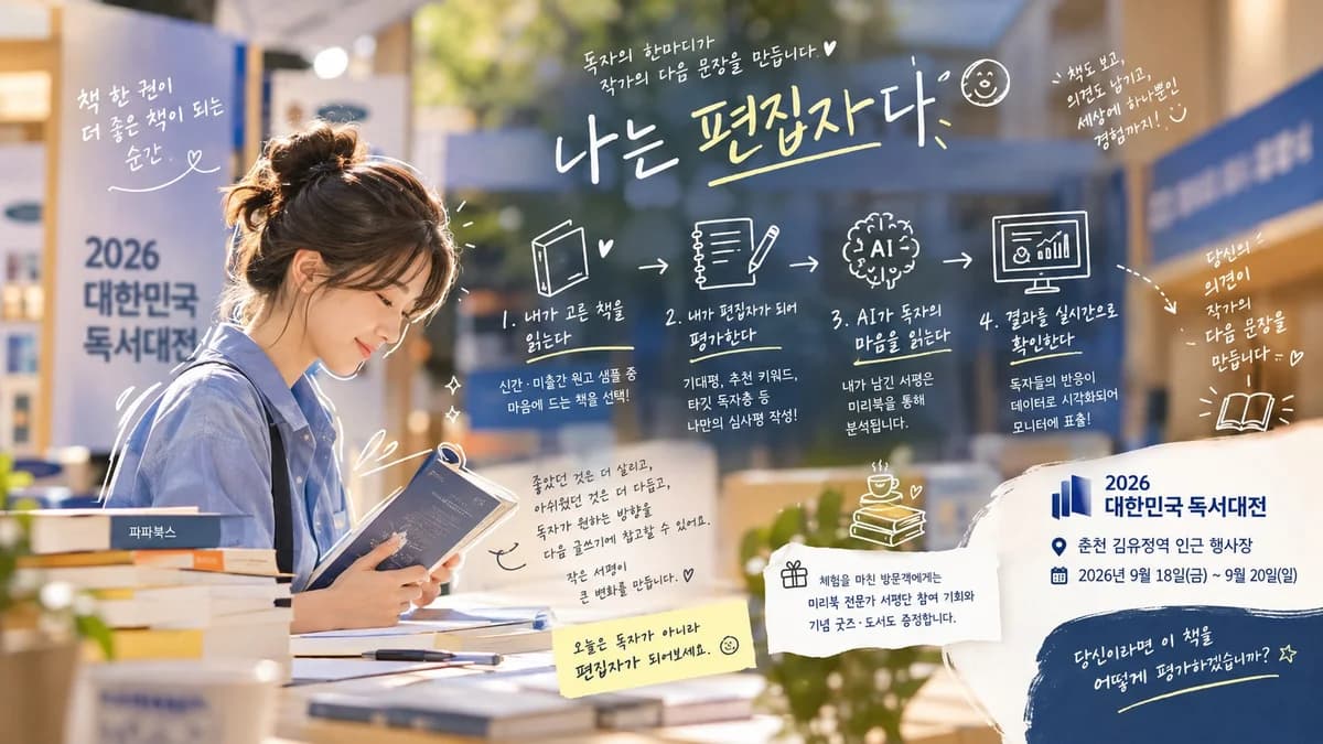대한민국 독서대전 '나는 편집자다' 초대합니다