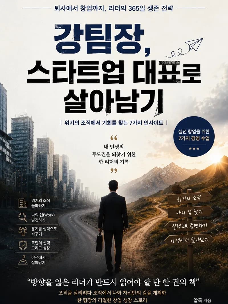 강팀장, 스타트업 대표로 살아남기 표지