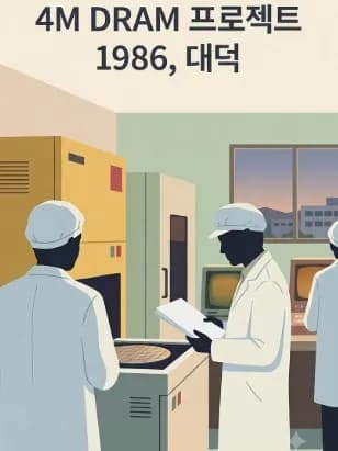 4M DRAM 프로젝트 1986,대덕 표지